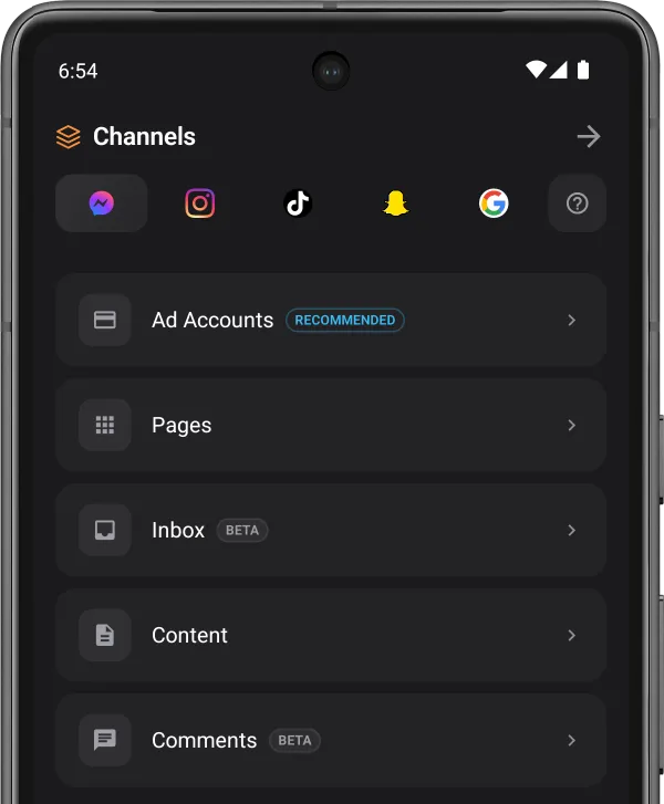 Karobar Android app on phone